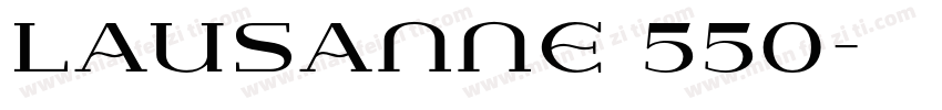 Lausanne 550字体转换